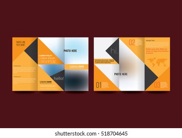 Brochure design, business brochure template, creative tri-fold, trend brochure