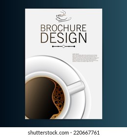 Brochure design. Coffee