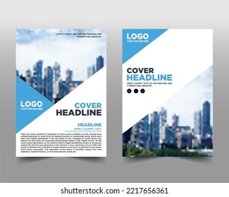 Brochure Design Concept, Modern Leaflets and Flyer layout, blue Color background for business Design , Book and Magazine Cover, Annual Report , Vector illustration, Editable Template