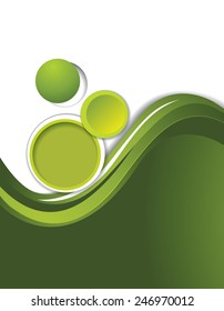 Brochure design content background with circles. Design layout template 
