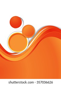 Brochure design content background with circles. Design layout template