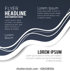 Brochure design content background with circles. Design layout template