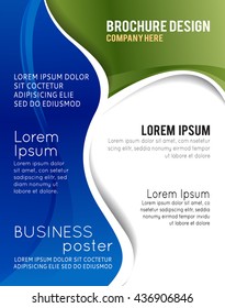 Brochure design content background with circles. Design layout template