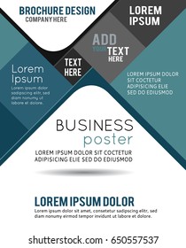 Brochure design content background with circles. Design layout template
