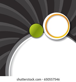 Brochure design content background with circles. Design layout template

