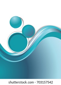 Brochure design content background with circles. Design layout template
