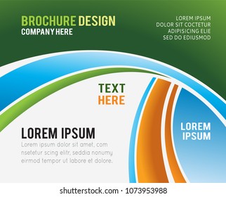 Brochure design content background. Design layout template
