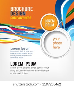 Brochure design content background. Design layout template
