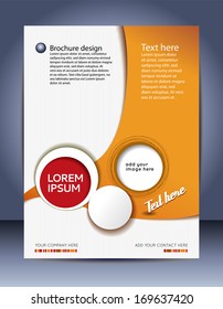 Brochure design content background. Design layout template 