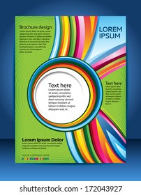 Brochure design content background. Design layout template 