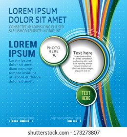 Brochure design content background. Design layout template 