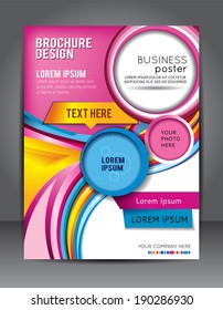 Brochure design content background. Design layout template 