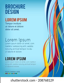 Brochure design content background. Design layout template 