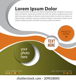 Brochure design content background. Design layout template 