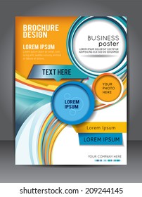 Brochure design content background. Design layout template 