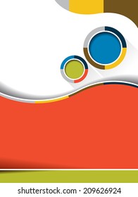 Brochure design content background. Design layout template 