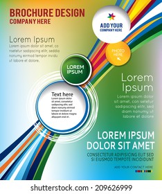 Brochure design content background. Design layout template 