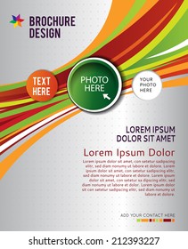 Brochure design content background. Design layout template 