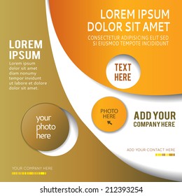 Brochure design content background. Design layout template 