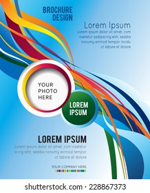 Brochure design content background. Design layout template 