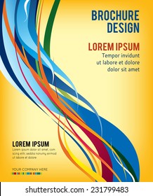 Brochure design content background. Design layout template 