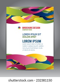 Brochure design content background. Design layout template 
