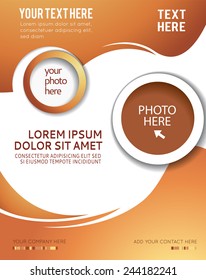 Brochure design content background. Design layout template 