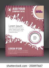 Brochure design content background. Design layout template 