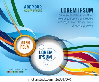Brochure design content background. Design layout template 