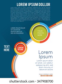 Brochure design content background. Design layout template
