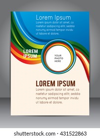 Brochure design content background. Design layout template
