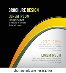 Brochure design content background. Design layout template
