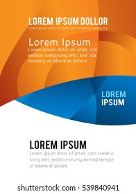 Brochure design content background. Design layout template