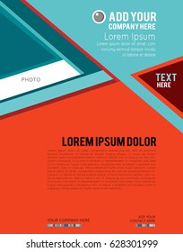 Brochure design content background. Design layout template