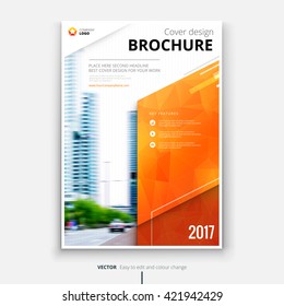 Brochure design. Corporate business annual report brochure flyer design. Leaflet cover presentation. Catalog with abstract background. Modern publication poster magazine, layout, template. A4 size