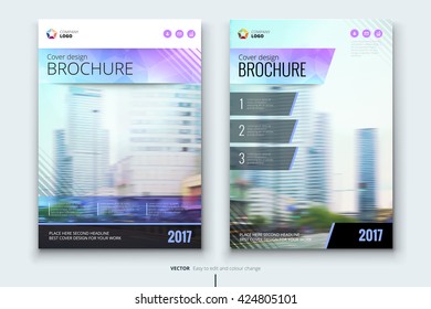Brochure design. Corporate business annual report brochure flyer design. Leaflet cover presentation. Catalog with Abstract geometric background. Modern publication poster magazine, template. A4 size