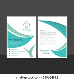 Brochure design. Corporate business template for annual report, catalog, magazine. Layout with modern biege elements and urban style photo. Creative poster, booklet, leaflet, flyer or banner concept