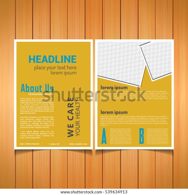 Brochure Design Corporate Business Template Annual Stock Vector