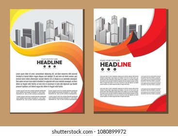 Brochure design, cover modern layout, annual report, poster, flyer in A4 with colorful triangles, geometric shapes for tech, science, market with light background