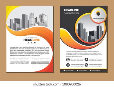 Brochure design, cover modern layout, annual report, poster, flyer in A4 with colorful triangles, geometric shapes for tech, science, market with light background