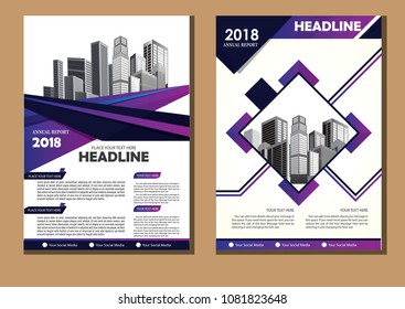 Brochure design, cover modern layout, annual report, poster, flyer in A4 with colorful triangles, geometric shapes for tech, science, market with light background