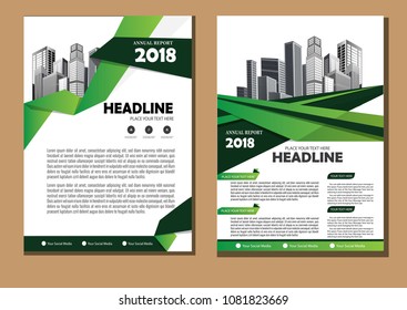 Brochure design, cover modern layout, annual report, poster, flyer in A4 with colorful triangles, geometric shapes for tech, science, market with light background