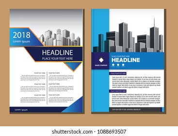 Brochure design, cover modern layout, annual report, poster, flyer in A4 with colorful triangles, geometric shapes for tech, science, market with light background