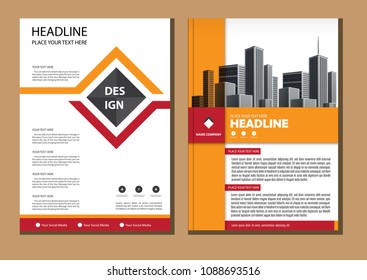 Brochure design, cover modern layout, annual report, poster, flyer in A4 with colorful triangles, geometric shapes for tech, science, market with light background