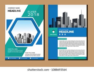 Brochure design, cover modern layout, annual report, poster, flyer in A4 with colorful triangles, geometric shapes for tech, science, market with light background