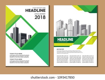 Brochure design, cover modern layout, annual report, poster, flyer in A4 with colorful triangles, geometric shapes for tech, science, market with light background
