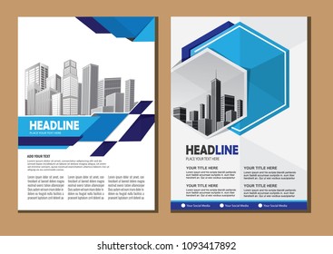 Brochure design, cover modern layout, annual report, poster, flyer in A4 with colorful triangles, geometric shapes for tech, science, market with light background
