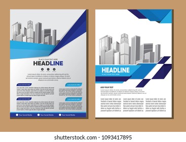 Brochure design, cover modern layout, annual report, poster, flyer in A4 with colorful triangles, geometric shapes for tech, science, market with light background
