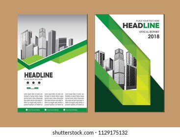 Brochure design, cover modern layout, annual report, poster, flyer in A4 with colorful triangles, geometric shapes for tech, science, market with light background