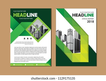 Brochure design, cover modern layout, annual report, poster, flyer in A4 with colorful triangles, geometric shapes for tech, science, market with light background